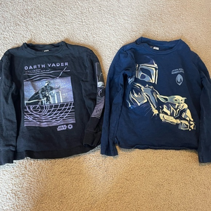 Star Wars By Gap Long Sleeve Kids‎ Sz Small Bundle